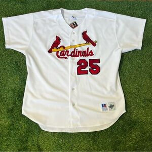 Vintage Authentic 1998 Russell St. Louis Cardinals Mark McGwire Jersey Size 52